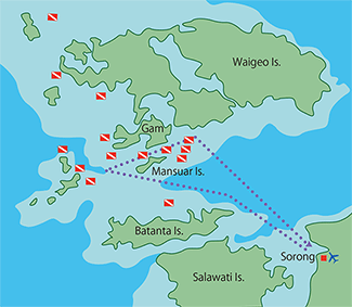 Map/Raja Ampat/MV Panunee