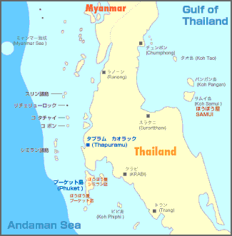 Similan islands access map #2