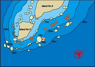 Dive site map/Anita's Reef