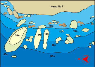 Dive site map/West Of Eden