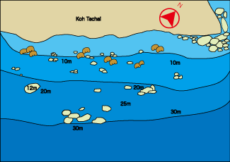 水中マップ／タチャイ リーフ／タチャイ島